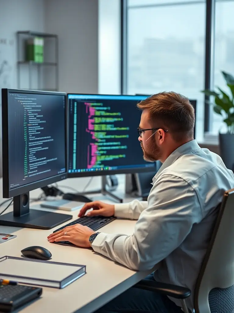 A professional cybersecurity expert conducting a penetration test on a web application, showcasing the process of identifying vulnerabilities.